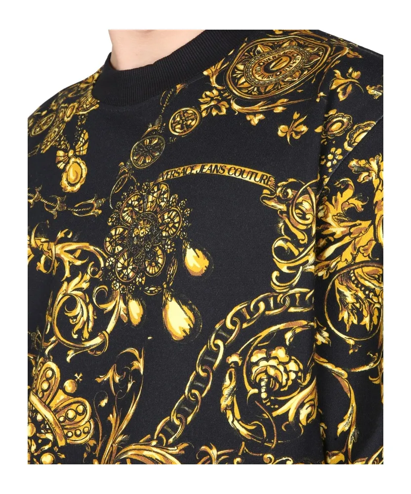 Baroque-Print Sweatshirt