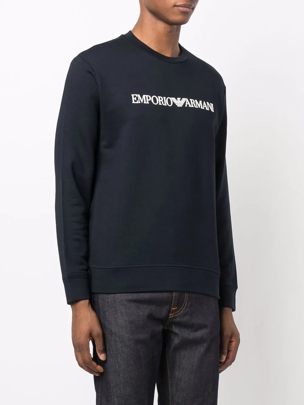 Emporio Armani Logo Printed Crewneck Sweatshirt