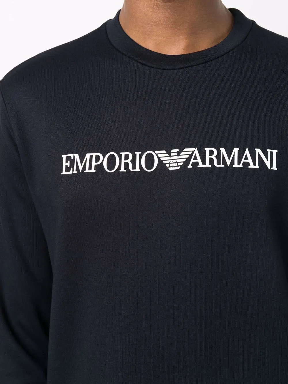 Emporio Armani Logo Printed Crewneck Sweatshirt