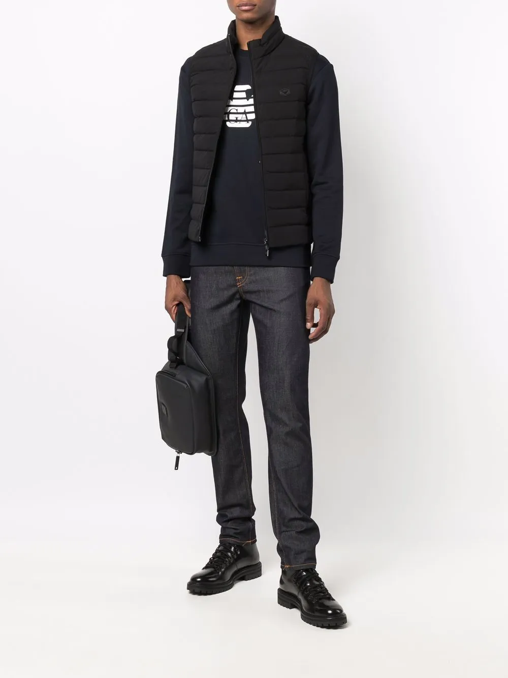 Emporio Armani Logo Printed Crewneck Sweatshirt
