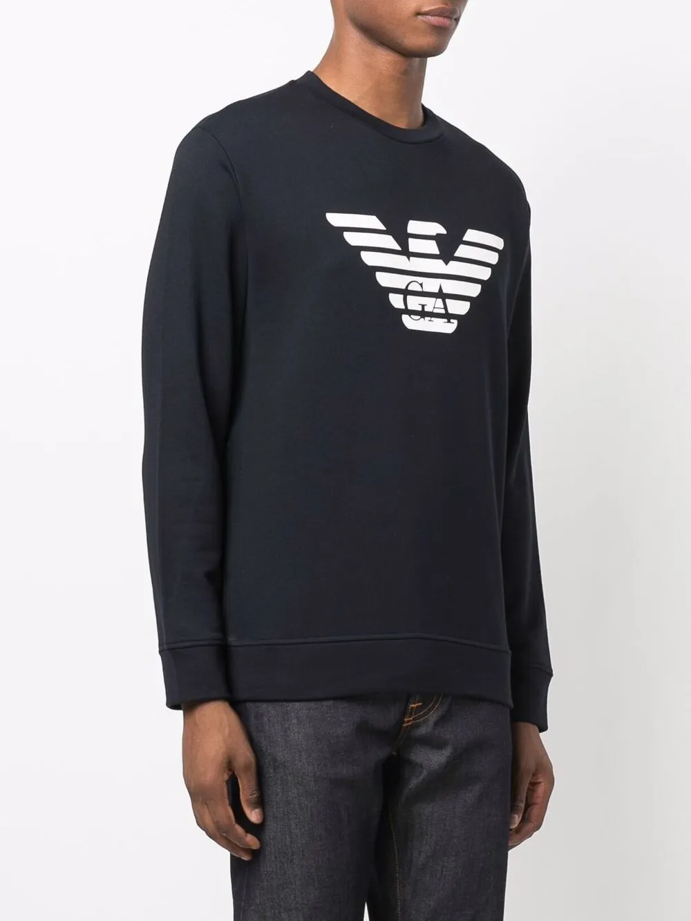 Emporio Armani Logo Printed Crewneck Sweatshirt