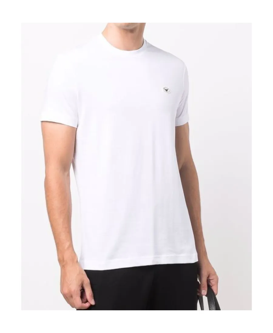 Emporio Armani Logo Patch Crewneck T-Shirt