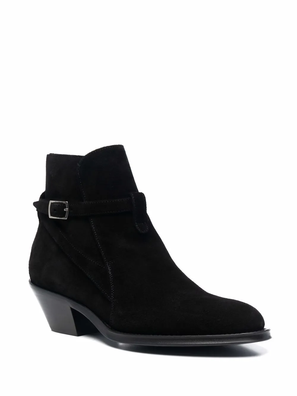 Buckled Strap Ankle Boots