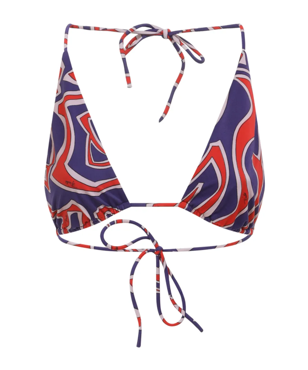 Pucci Labirinto Triangle Bikini Top