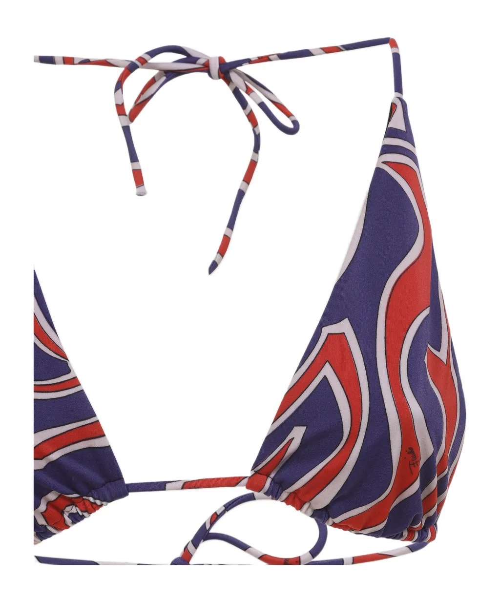 Pucci Labirinto Triangle Bikini Top