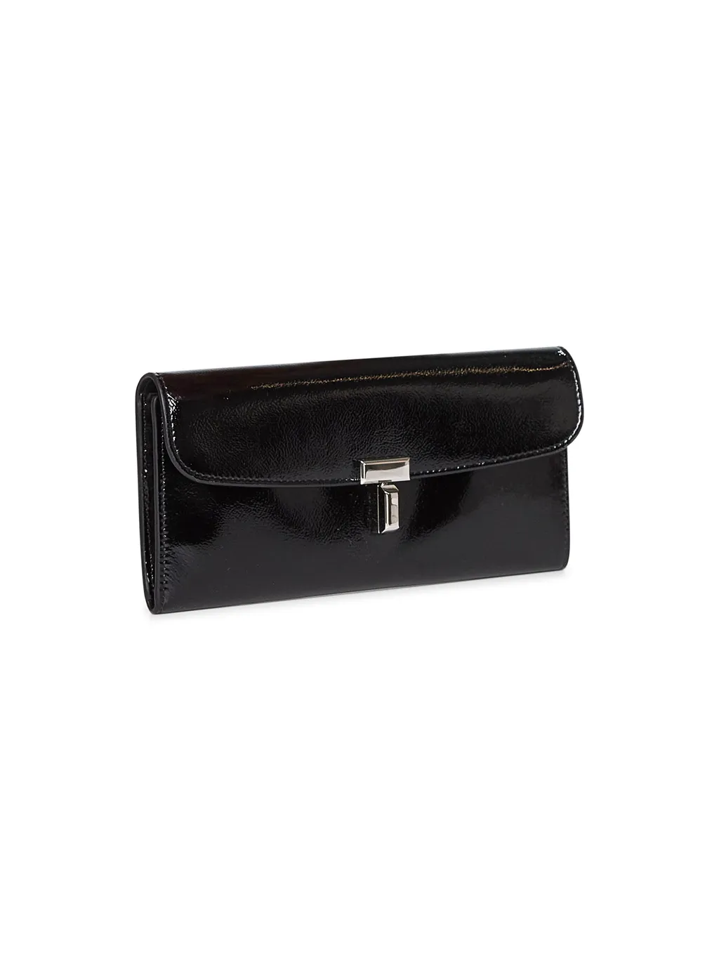 Turn-Lock Leather Wallet