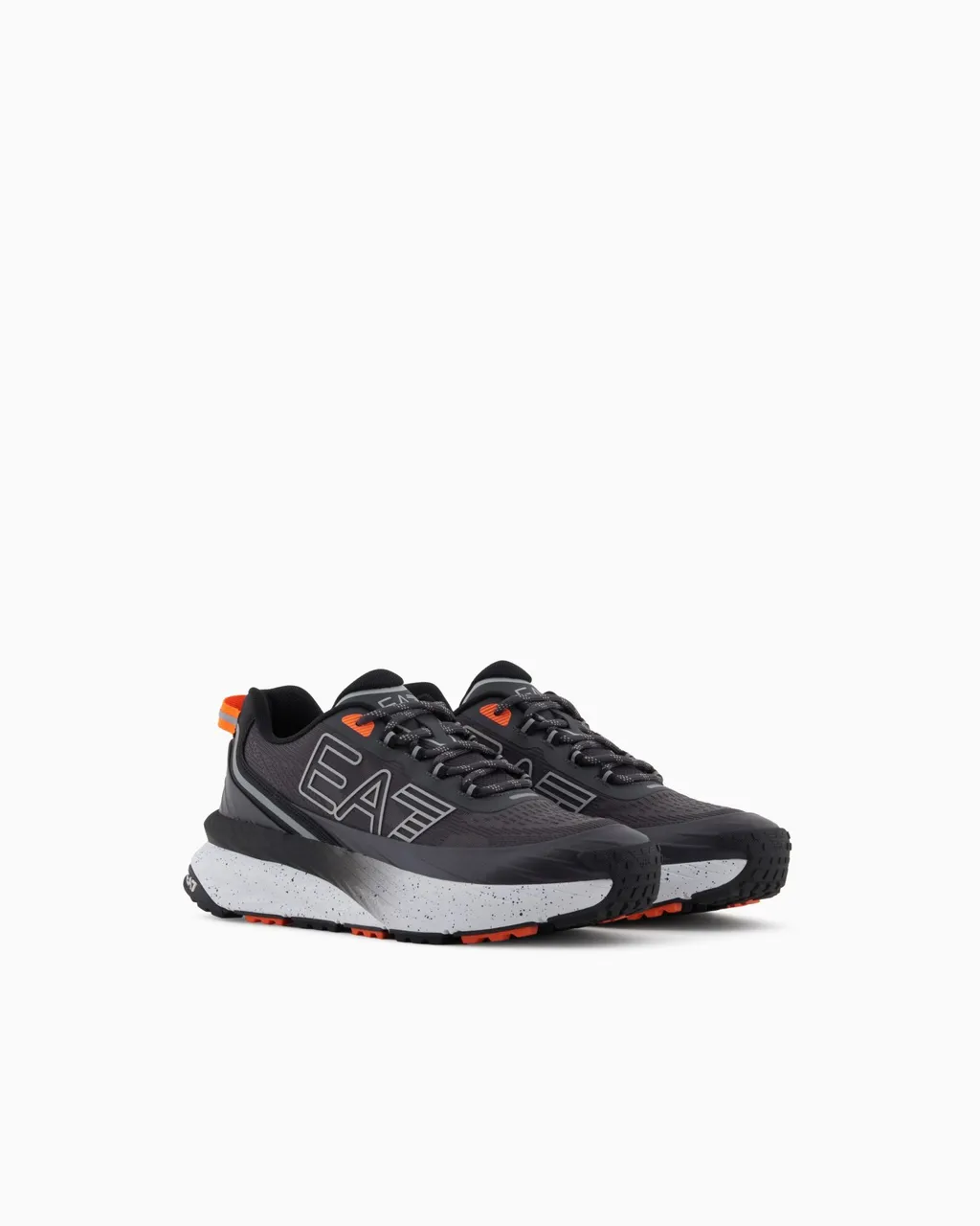 Ea7 Emporio Armani Logo Printed Lace-Up Sneakers