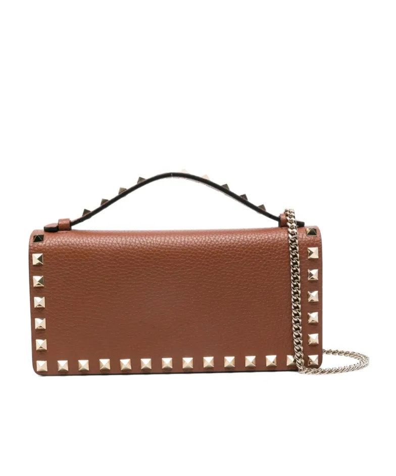 Stud-Embellished Top-Handle Mini Bag