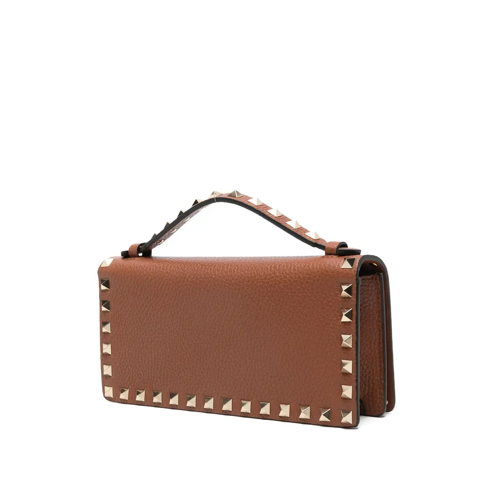 Stud-Embellished Top-Handle Mini Bag