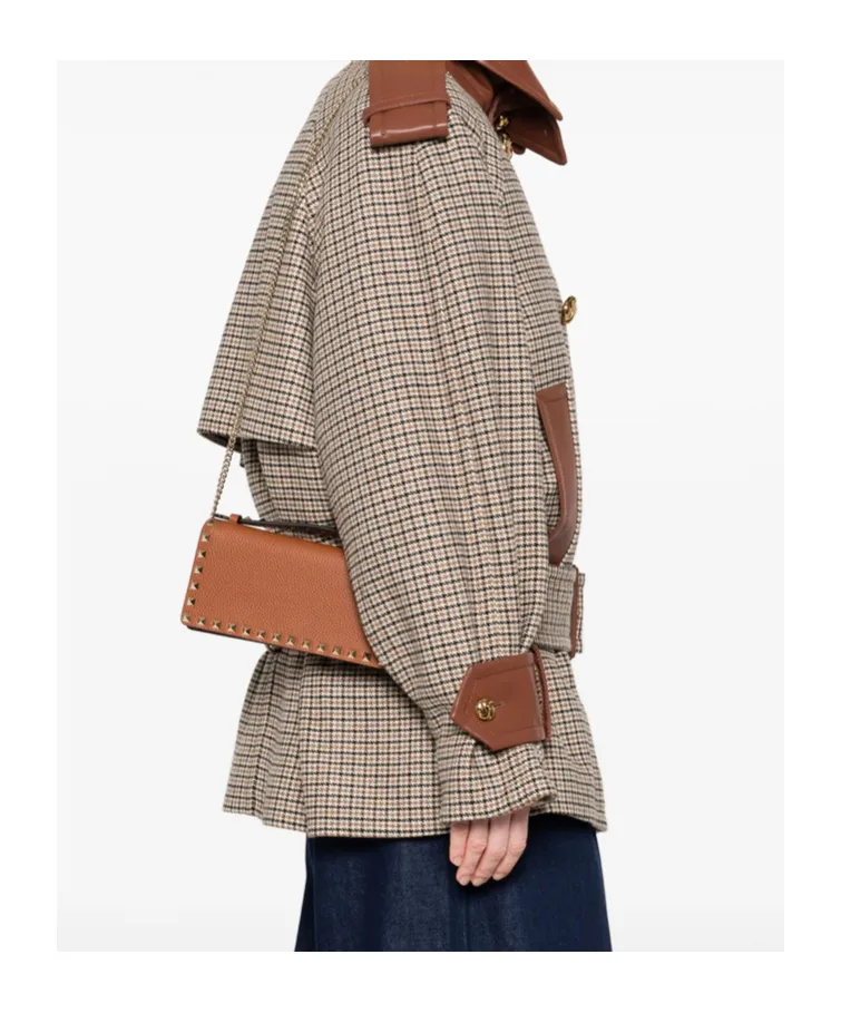 Stud-Embellished Top-Handle Mini Bag