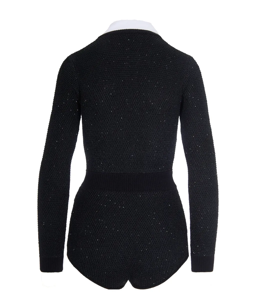 Elisabetta Franchi Embellished Zipped Jumpsuit