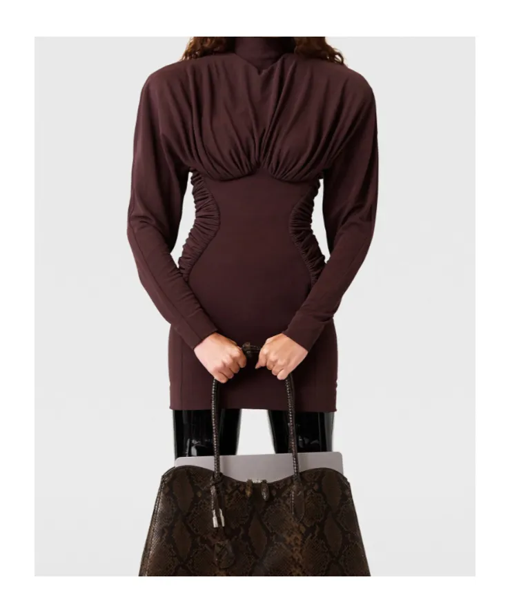 Stella Mccartney Draped Ruched Mini Dress