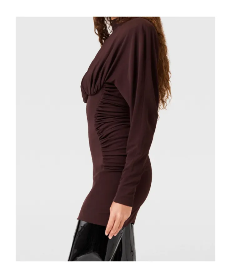 Stella Mccartney Draped Ruched Mini Dress