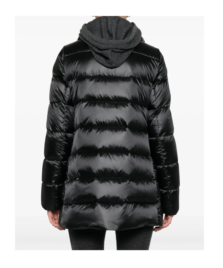 Zippered Quilted Cotton Coat