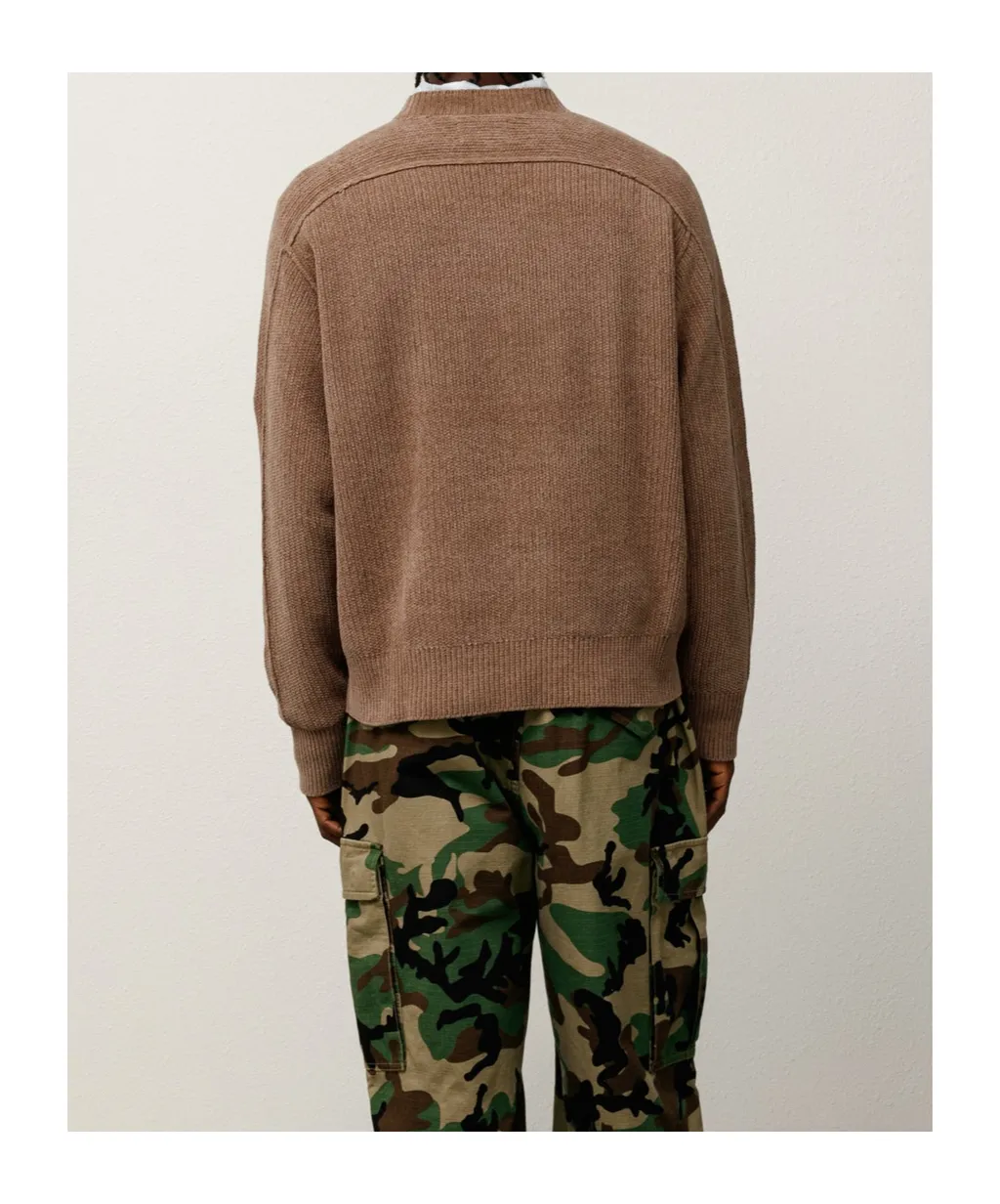 Ribbed Crew-Neck Sweater
