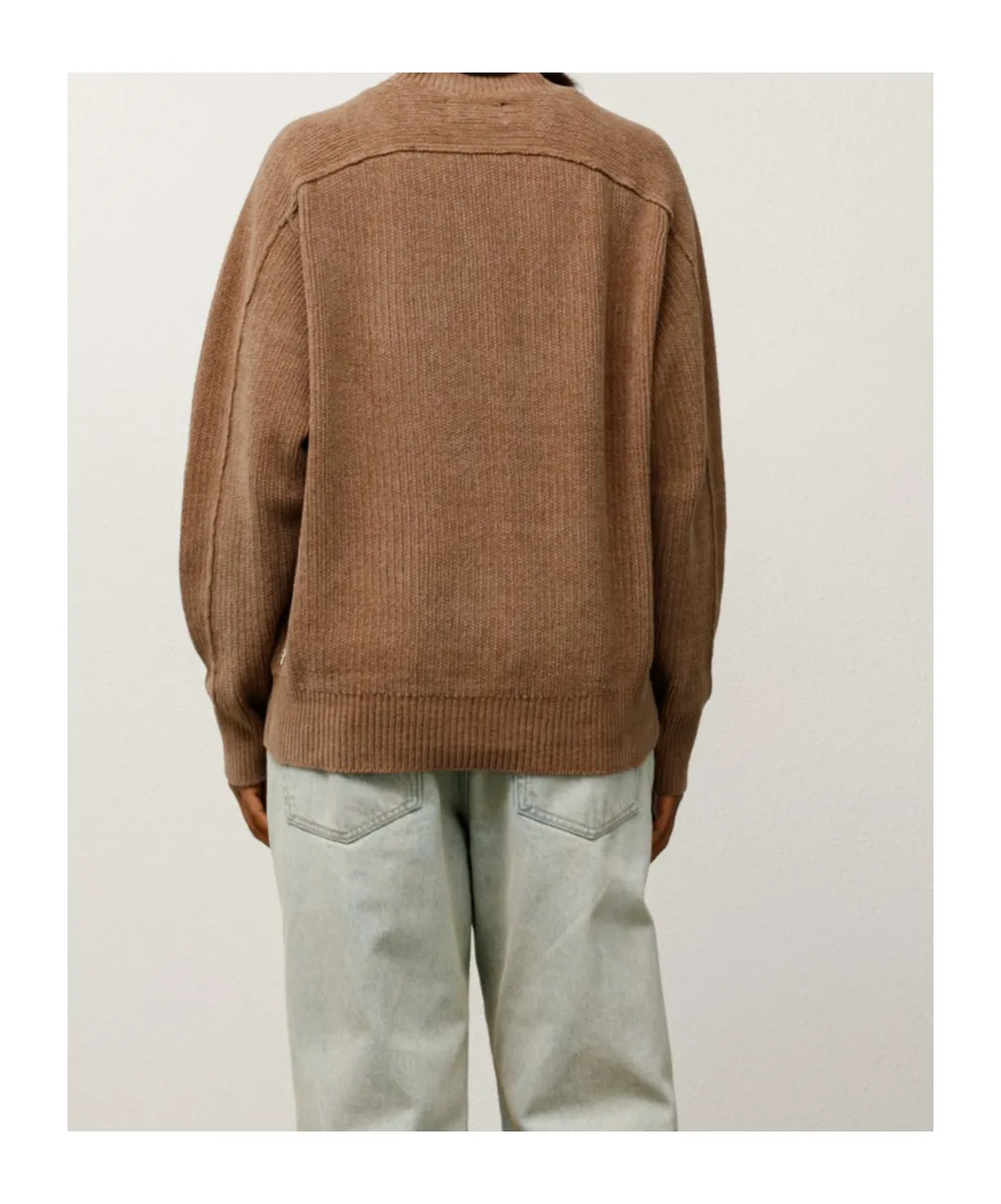 Ribbed Crew-Neck Sweater