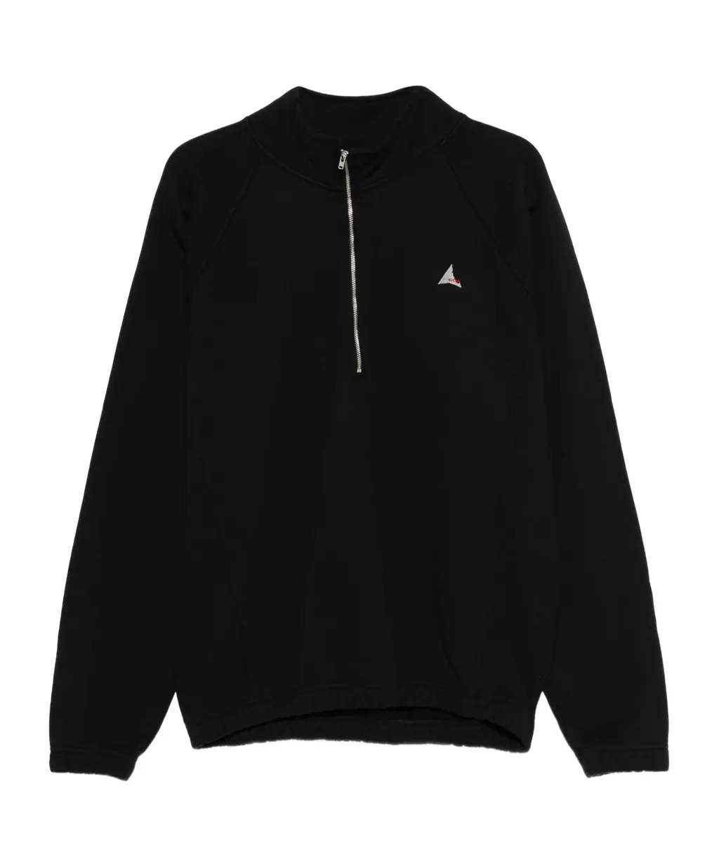 Half-Zip Embroidered Sweatshirt