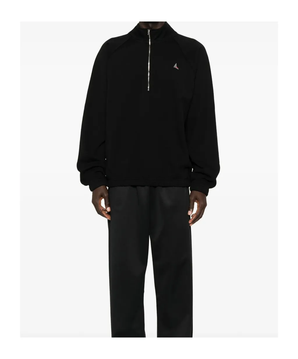 Half-Zip Embroidered Sweatshirt