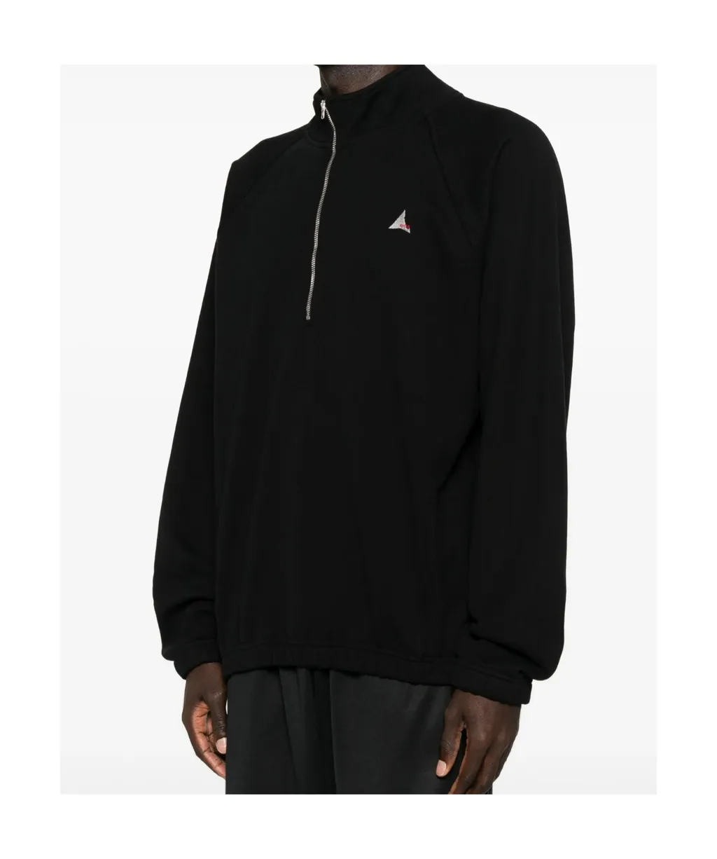 Half-Zip Embroidered Sweatshirt