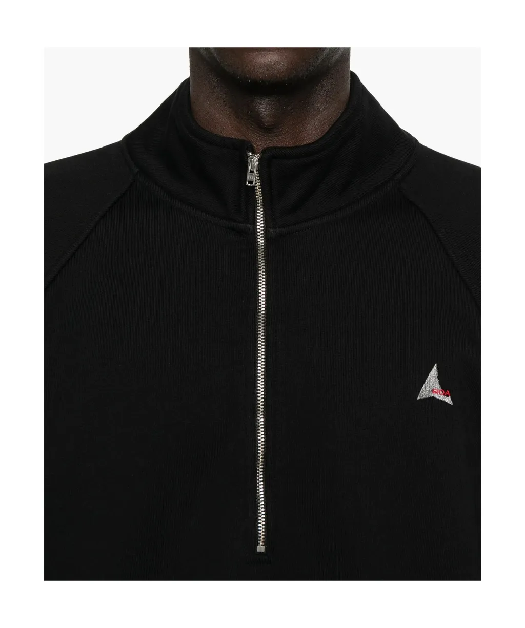 Half-Zip Embroidered Sweatshirt