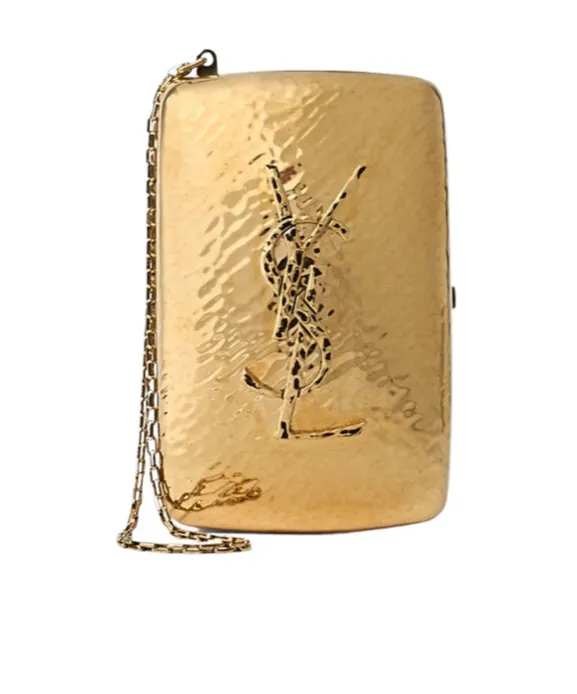 Hammered-Logo Cigarette Case
