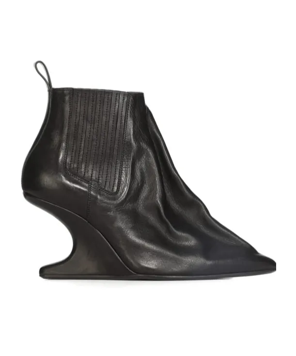 Rick Owens Pointed Toe Taco Boots