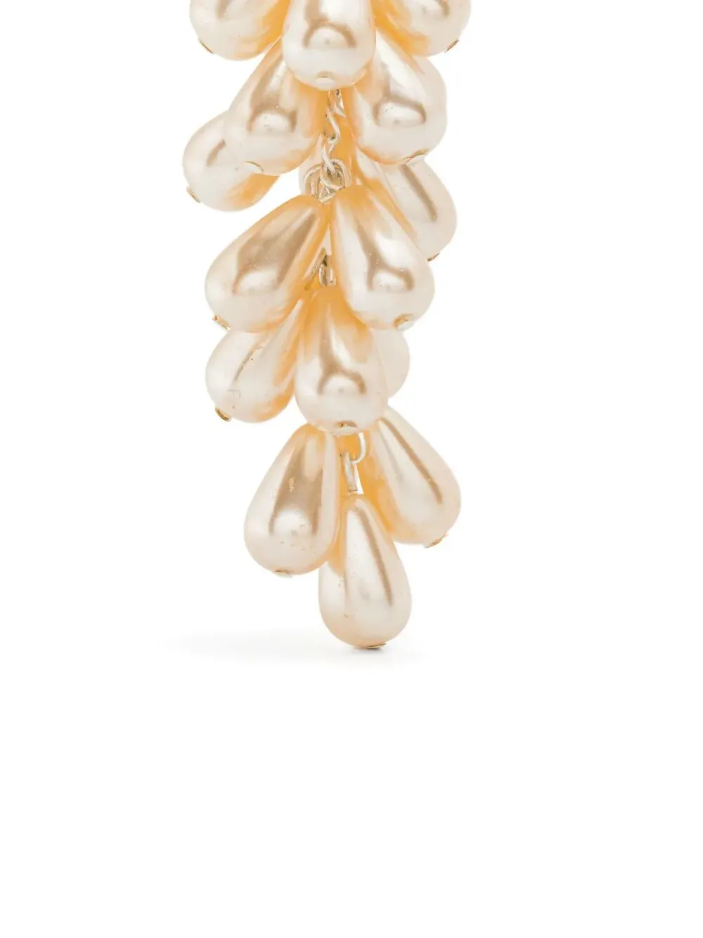 Pearl-Drop Hoop Earrings