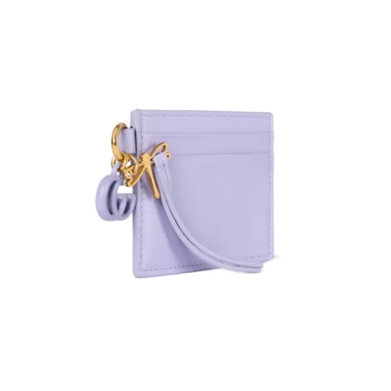 Card Case With Double G And Dragonfly Charm