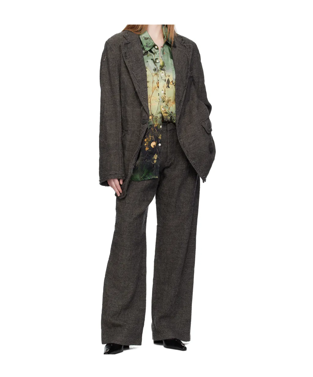 Wool Tweed Trousers