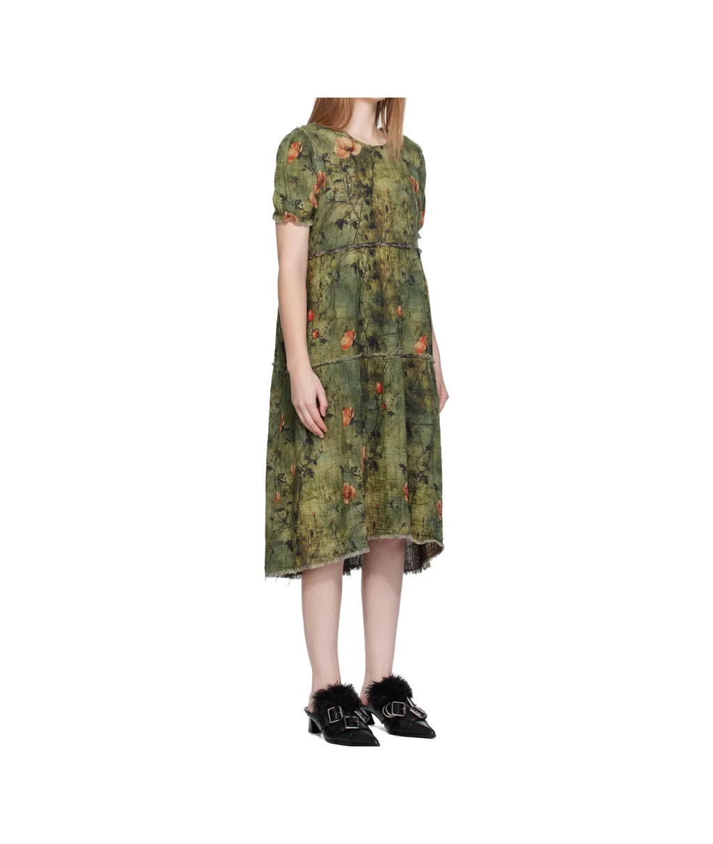 Shredded Relaxed Double-Sided Dress