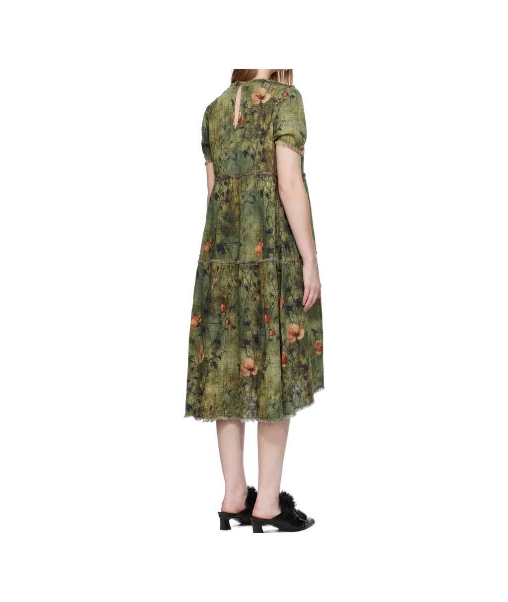 Shredded Relaxed Double-Sided Dress