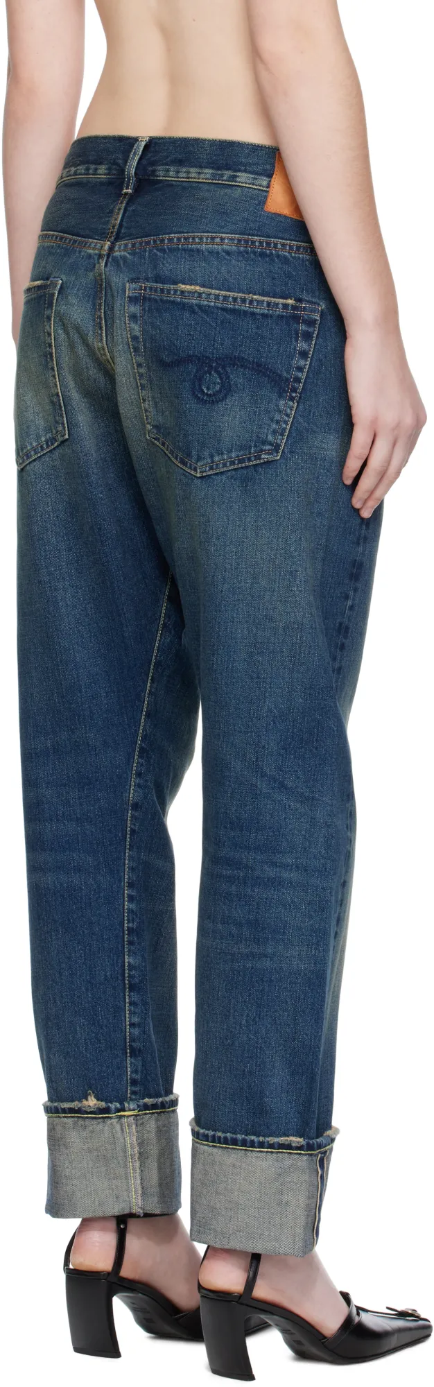 Cuffed Cross Jeans