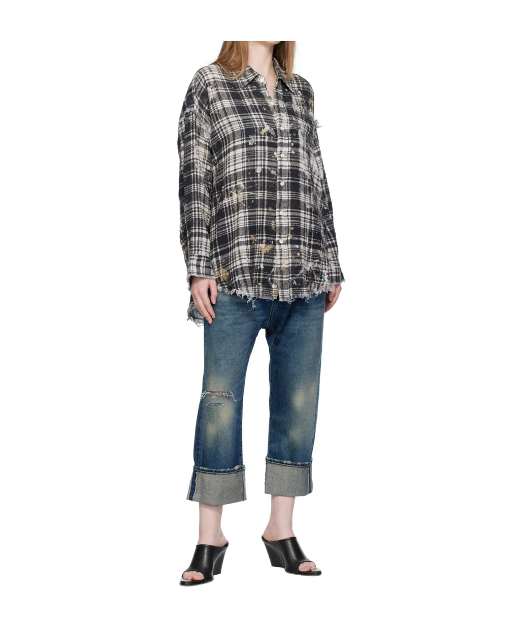 Cuffed Slim-Fit Jeans