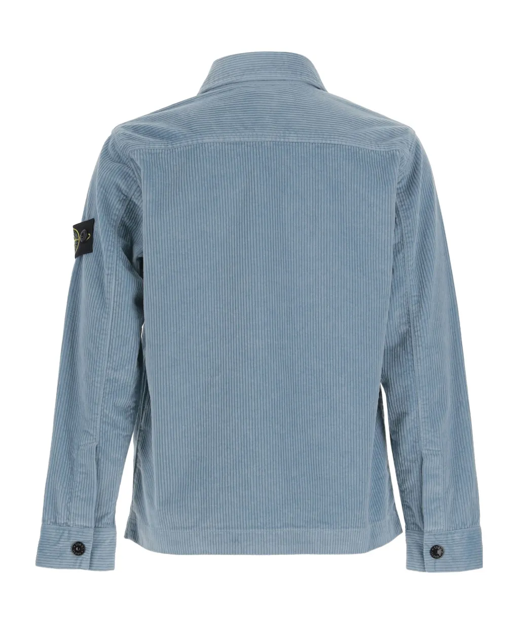 Stone Island Junior Logo Patch Zip-Up Jacket