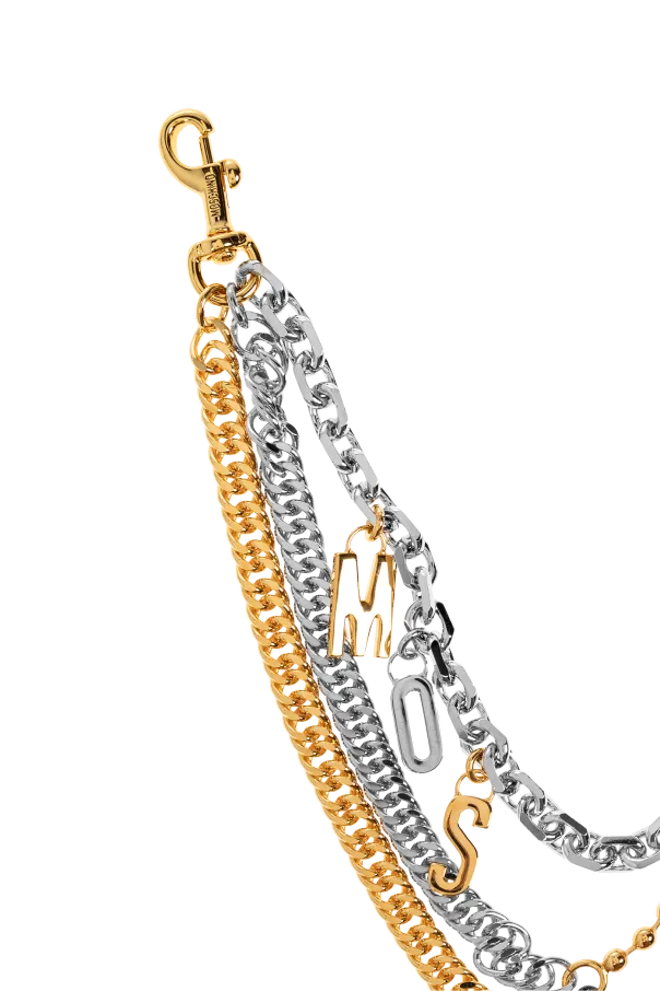 Moschino Logo Lettering Bag Chain