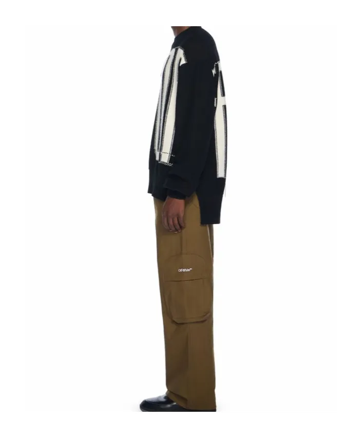 Intarsia Crew-Neck Sweater