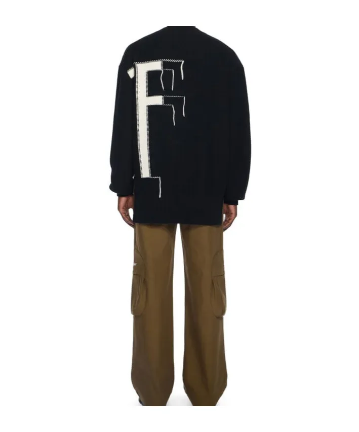 Intarsia Crew-Neck Sweater