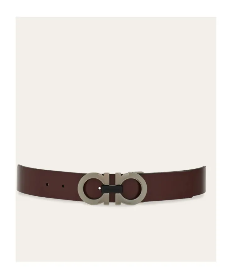 Reversible And Adjustable Gancini Belt