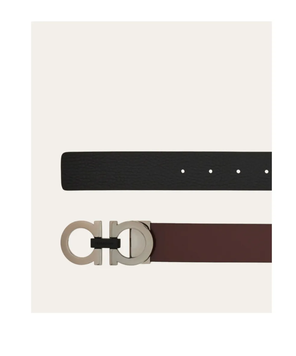 Reversible And Adjustable Gancini Belt