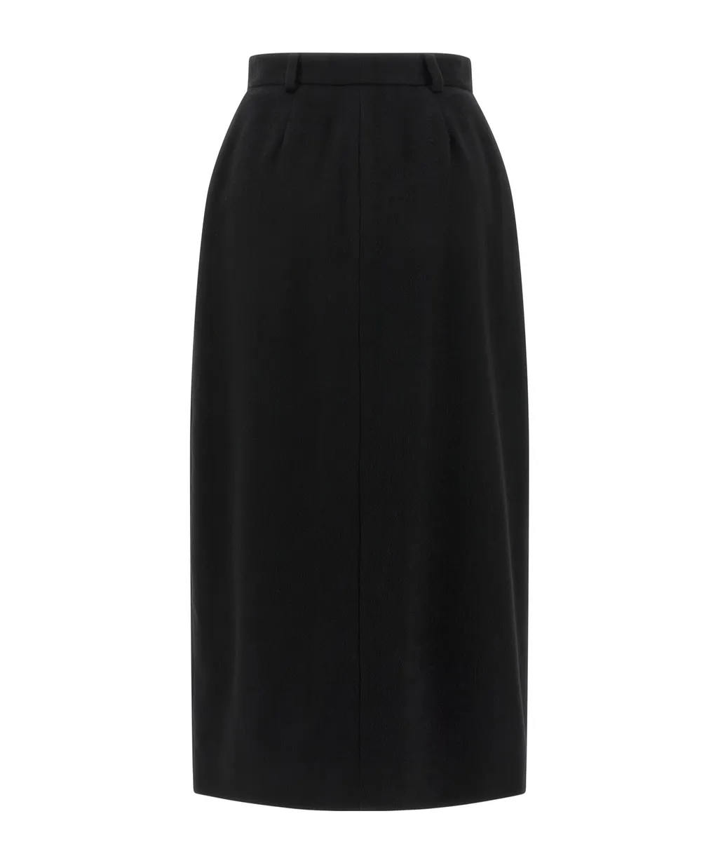 Brioni Violante Slit Detailed Midi Skirt