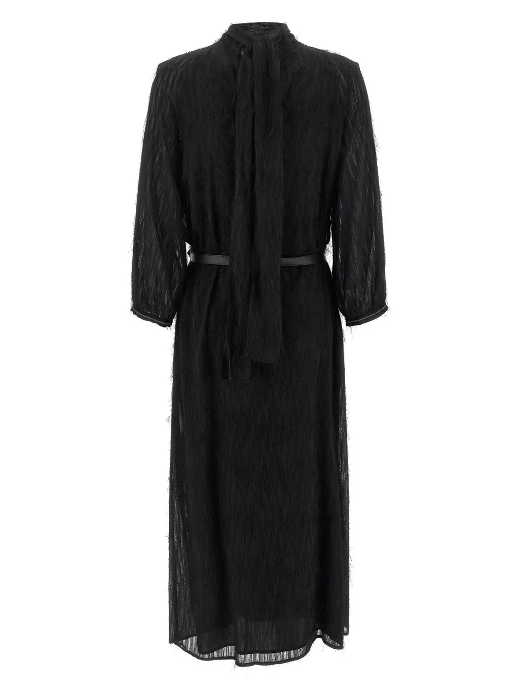 Peserico Fil Coupé Belted Dress