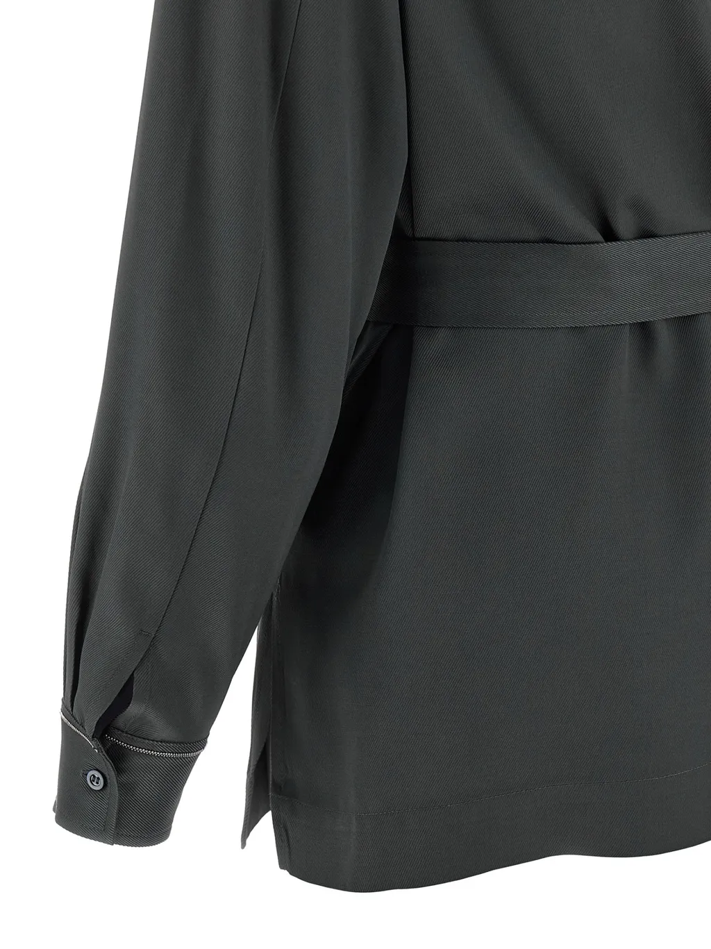 Peserico Tie-Waisted Twill Shirt