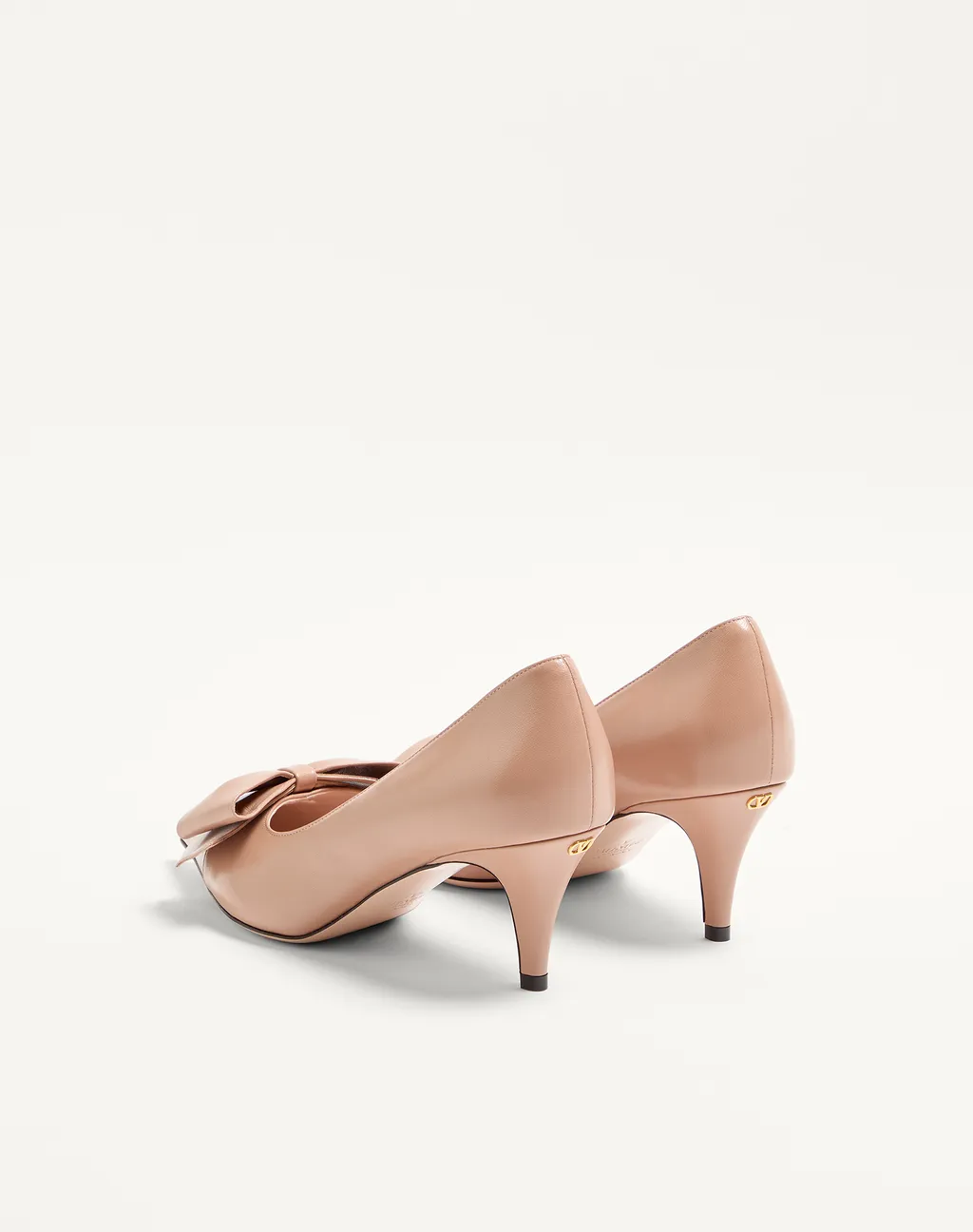 65Mm Bowow Leather Pumps