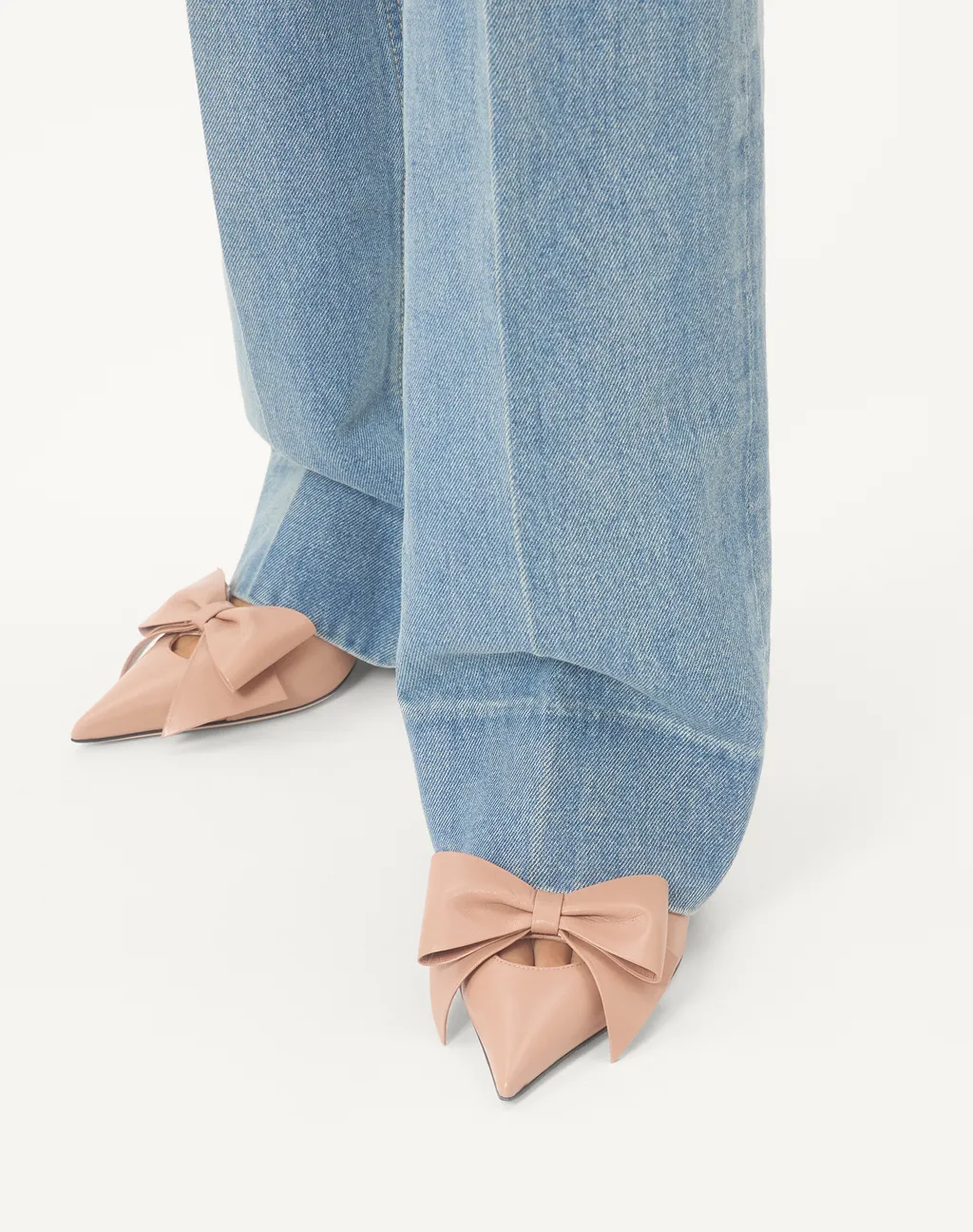 65Mm Bowow Leather Pumps