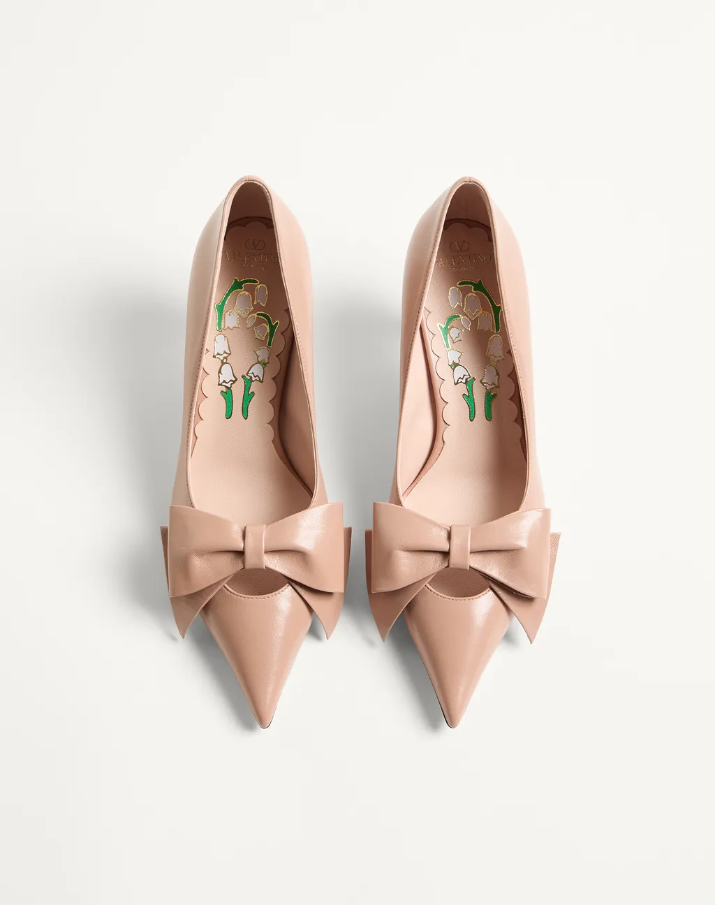 65Mm Bowow Leather Pumps