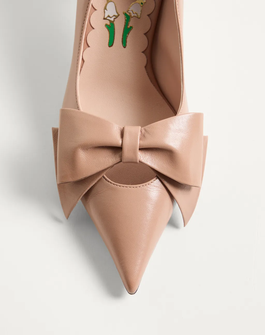 65Mm Bowow Leather Pumps
