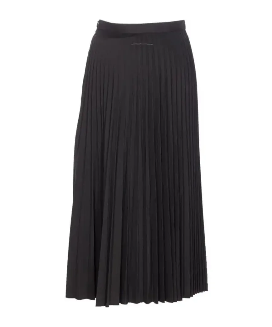 Mm6 Maison Margiela Pleated Midi Skirt