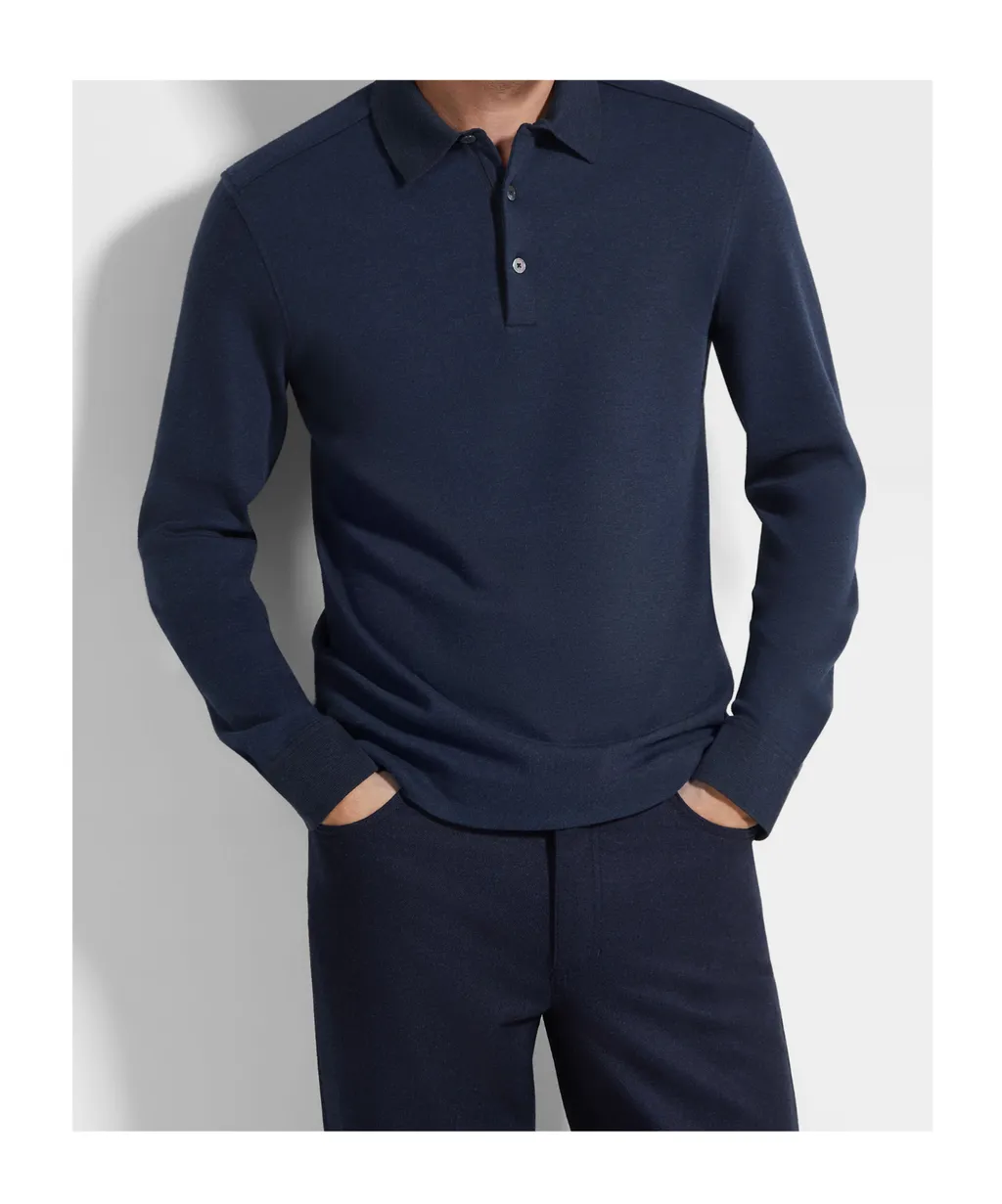 Long-Sleeve Polo Shirt