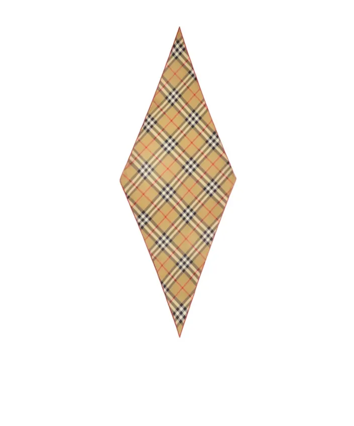 Burberry Medium Check Finished-Edge Scarf
