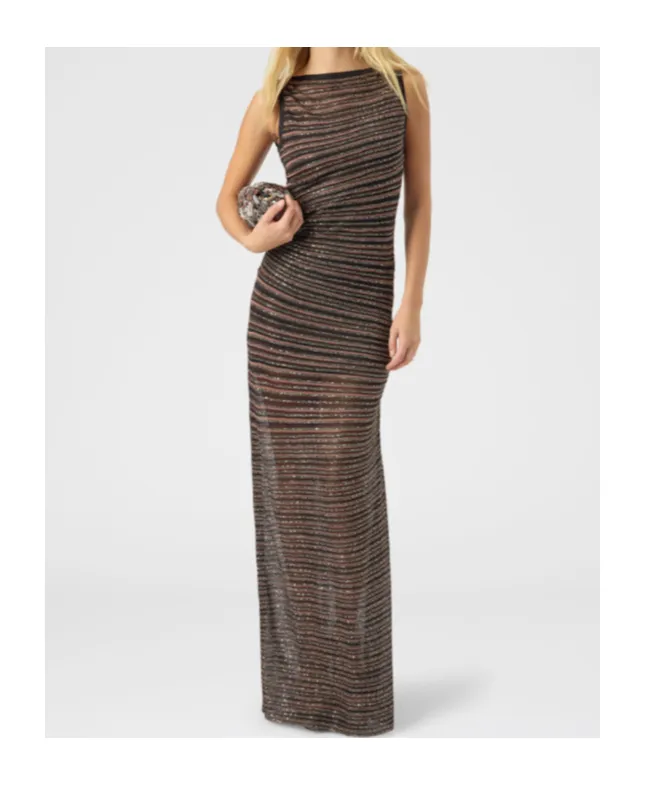 Sequin-Embellished Maxi Dress